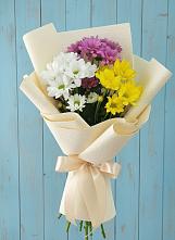 Букет цветов из:  Хризантемы #REPLACE_PRED# Побединском