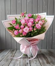 Букет Розовый кустик в Побединском