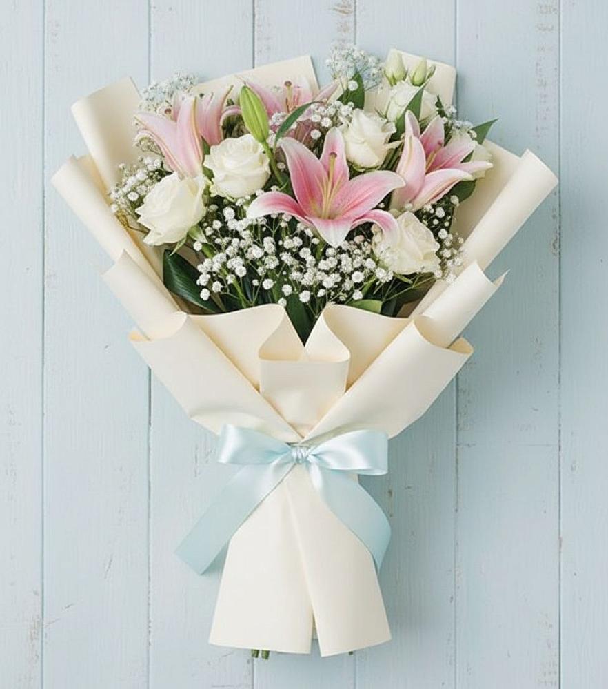 Букет цветов из: Лилии в Побединском