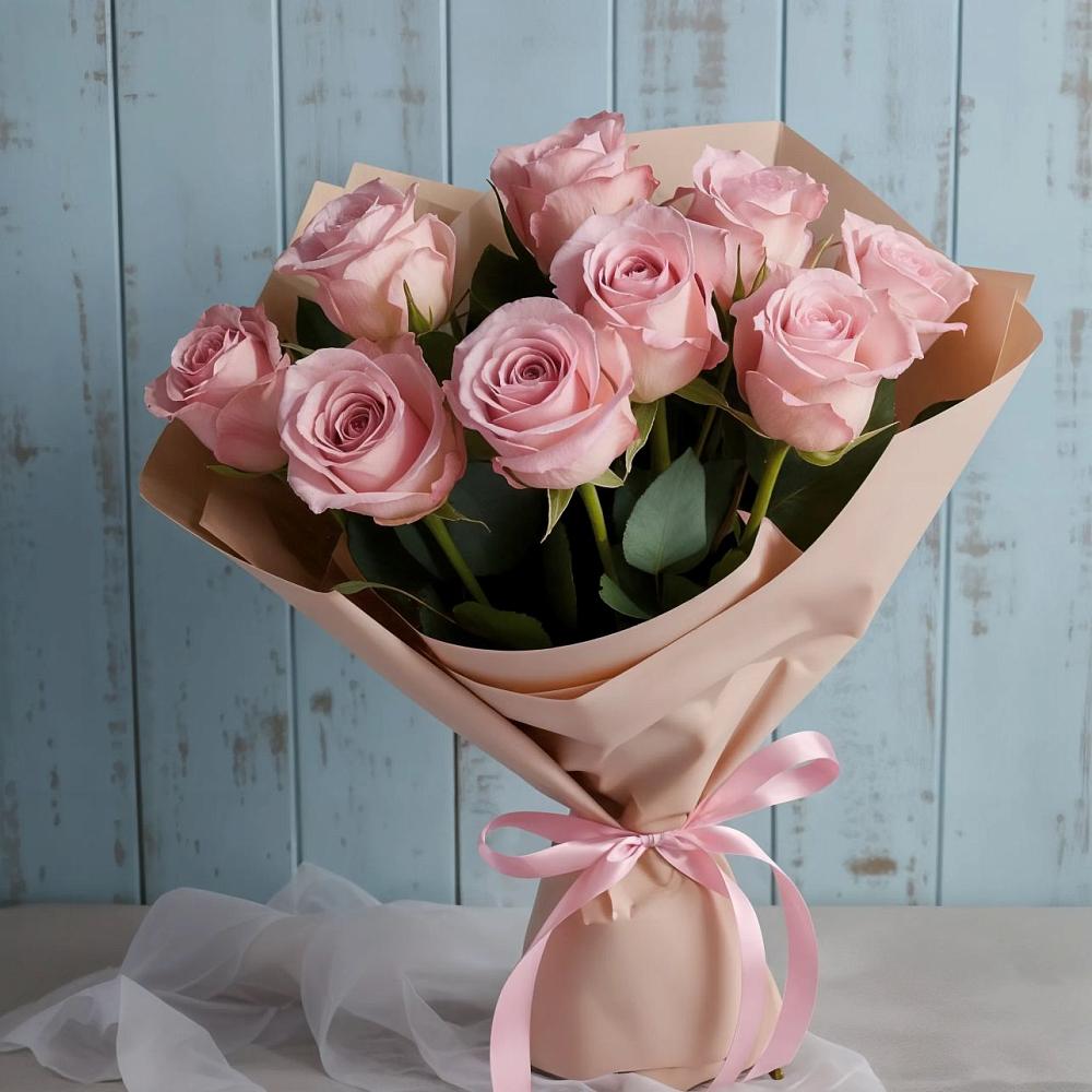 Букет цветов из: Розы в Побединском