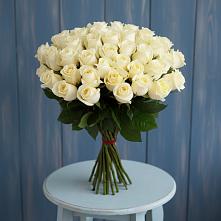 Букет 51 Белая роза Эдлесс Лав #REPLACE_PRED# Побединском