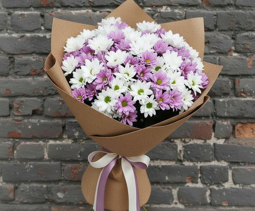 Букет цветов из: Хризантемы в Побединском