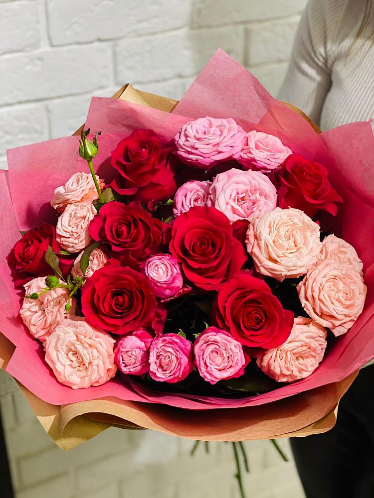 Букет цветов из: Розы в Побединском