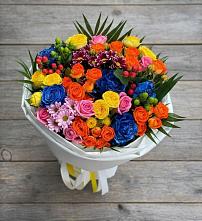 Букет цветов из:  Розы и Хризантемы #REPLACE_PRED# Побединском