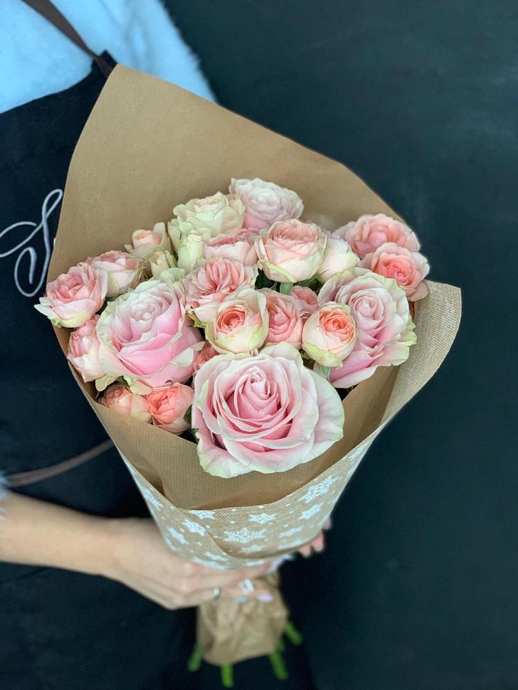 Букет цветов из: Хризантемы и Розы в Побединском