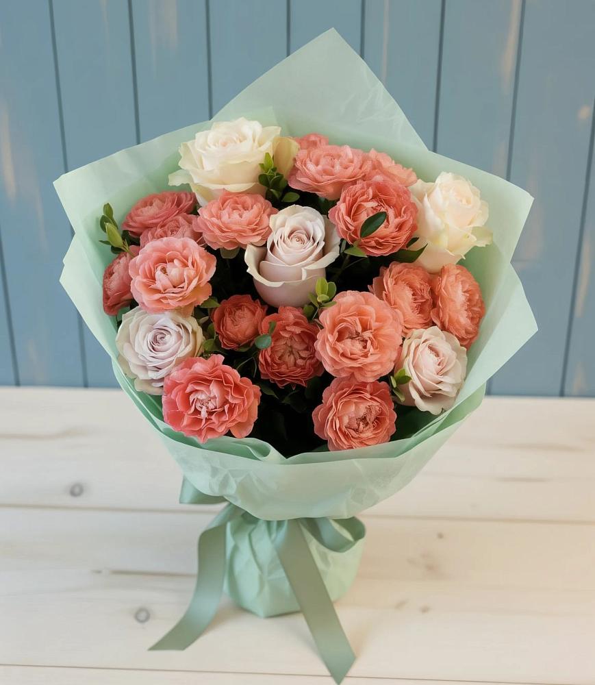 Букет цветов из: Розы в Побединском