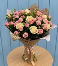 Букет цветов из:  Розы в Побединском