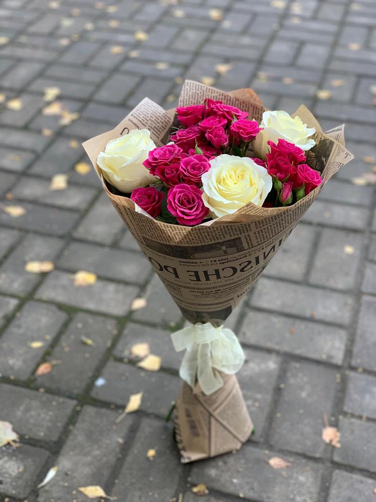 Букет цветов из: Розы в Побединском