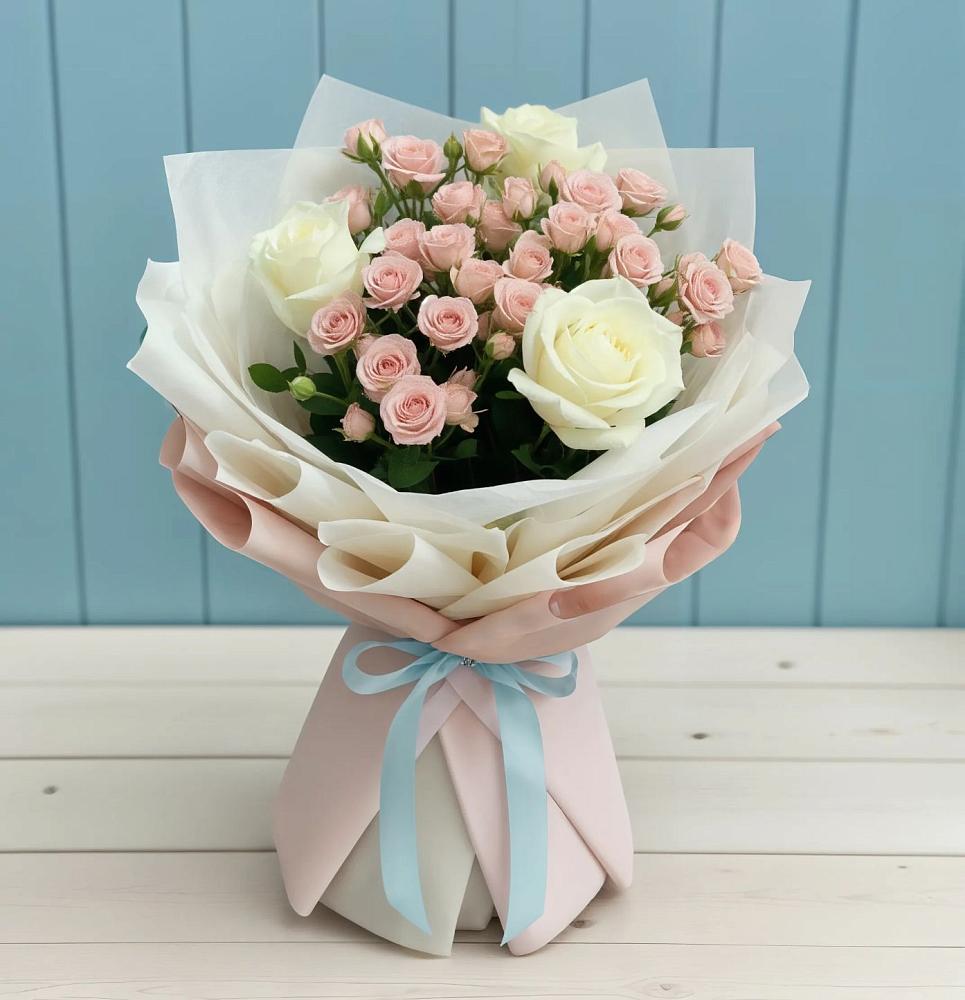 Букет цветов из: Розы в Побединском