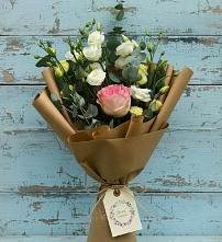 Букет цветов из:  Розы и Лизиантусы в Побединском