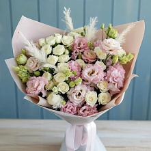 Букет цветов из:  Альстромерии и Розы в Побединском